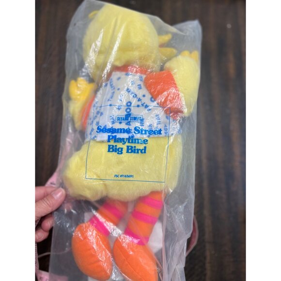Tyco Playtime Big Bird singing Plush Doll With Instruction Sheet 1996 - Picture 2 of 4